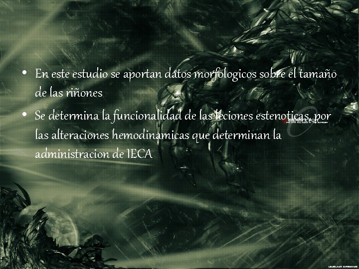  • En este estudio se aportan datos morfologicos sobre el tamaño de las