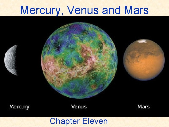 Mercury, Venus and Mars Chapter Eleven 