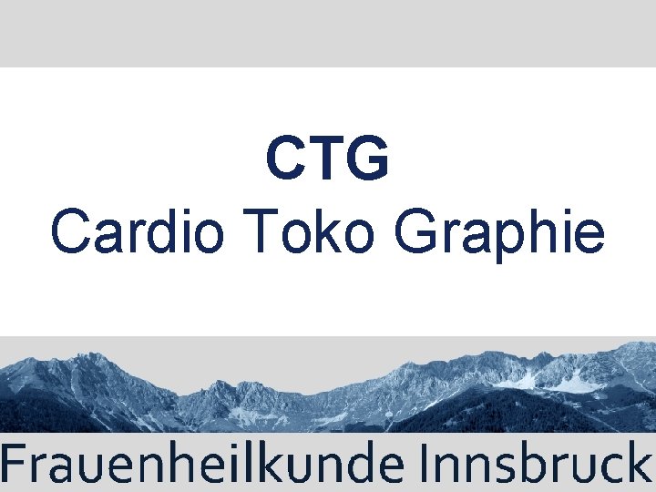 CTG Cardio Toko Graphie 