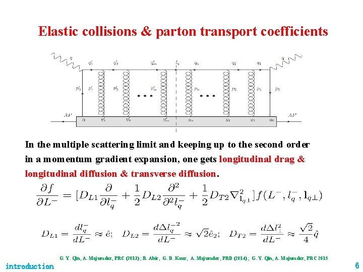 Elastic collisions & parton transport coefficients In the multiple scattering limit and keeping up