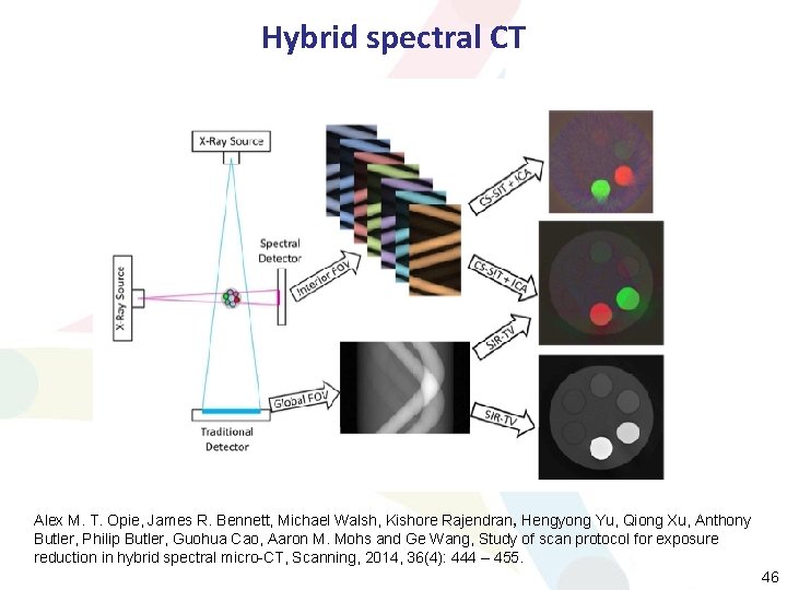 Hybrid spectral CT Alex M. T. Opie, James R. Bennett, Michael Walsh, Kishore Rajendran,