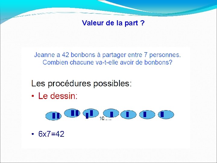 Valeur de la part ? 