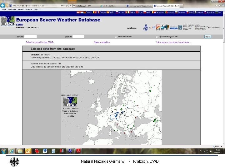 Natural Hazards Germany - Kratzsch, DWD 