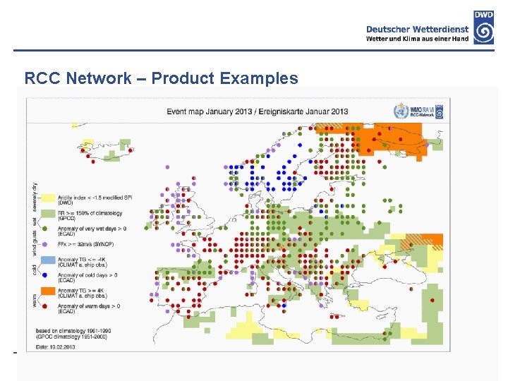 RCC Network – Product Examples Natural Hazards Germany - Kratzsch, DWD 