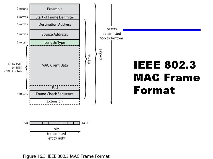 IEEE 802. 3 MAC Frame Format 