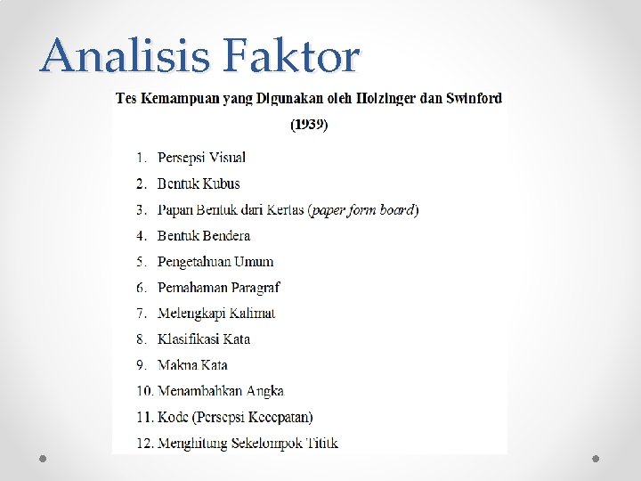 Analisis Faktor Analisis Faktor