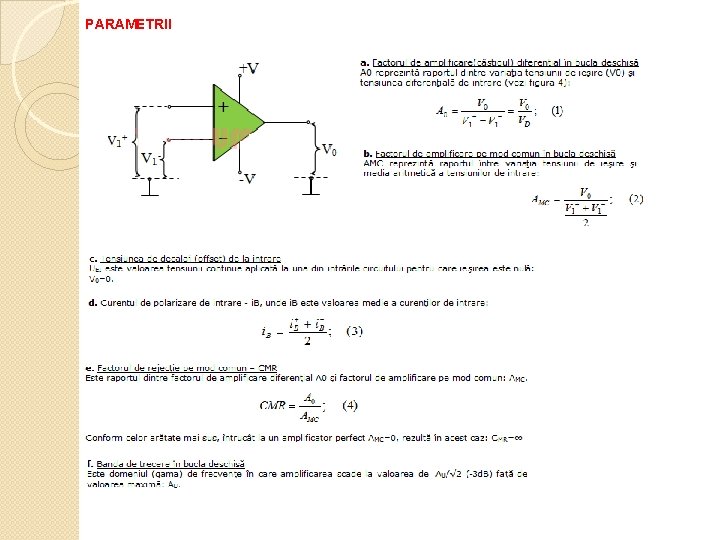 PARAMETRII 