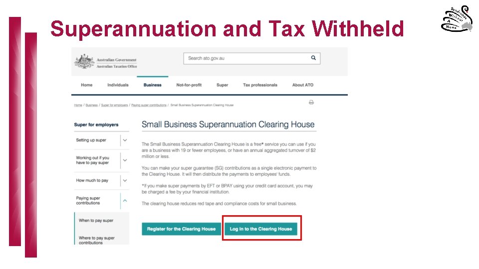 Superannuation and Tax Withheld 