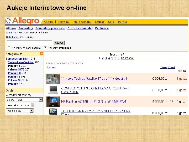 Aukcje Internetowe on-line 