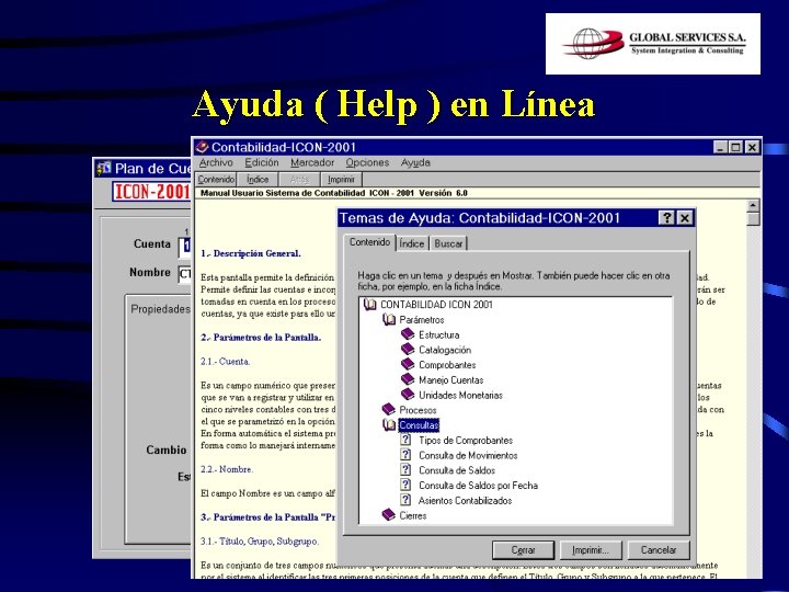 Ayuda ( Help ) en Línea 