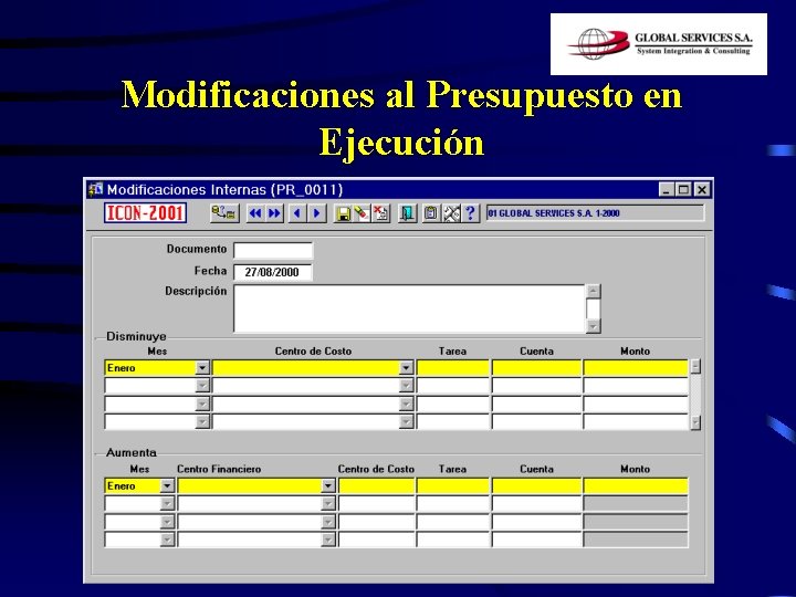 Modificaciones al Presupuesto en Ejecución 