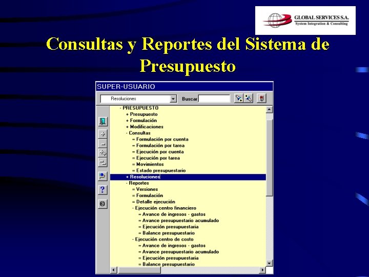 Consultas y Reportes del Sistema de Presupuesto 