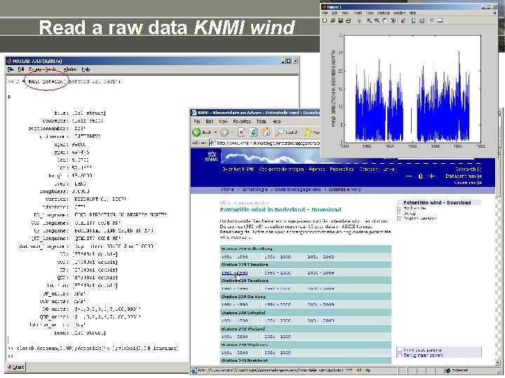 Read a raw data KNMI wind 