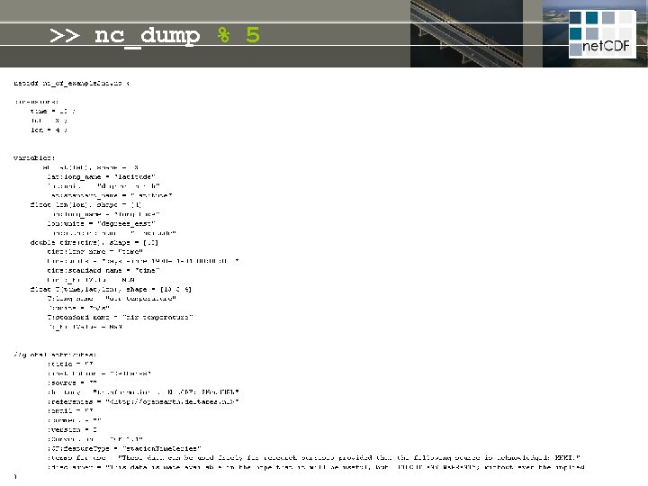 >> nc_dump % 5 