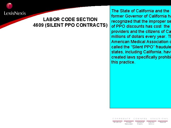 The State of California and the former Governor of California ha LABOR CODE SECTION