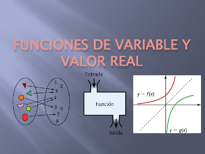 FUNCIONES DE VARIABLE Y VALOR REAL 