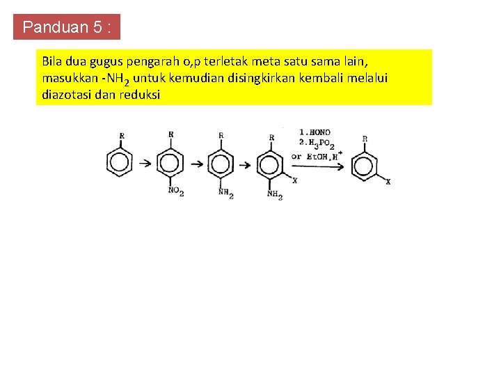 Panduan 5 : Bila dua gugus pengarah o, p terletak meta satu sama lain,