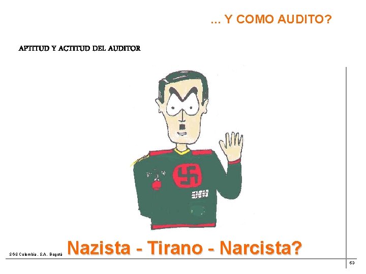 . . . Y COMO AUDITO? APTITUD Y ACTITUD DEL AUDITOR SGS Colombia ,