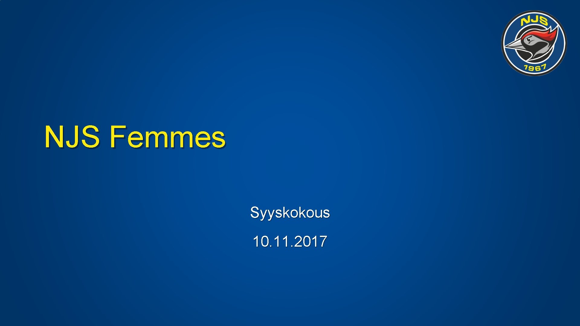 NJS Femmes Syyskokous 10. 11. 2017 