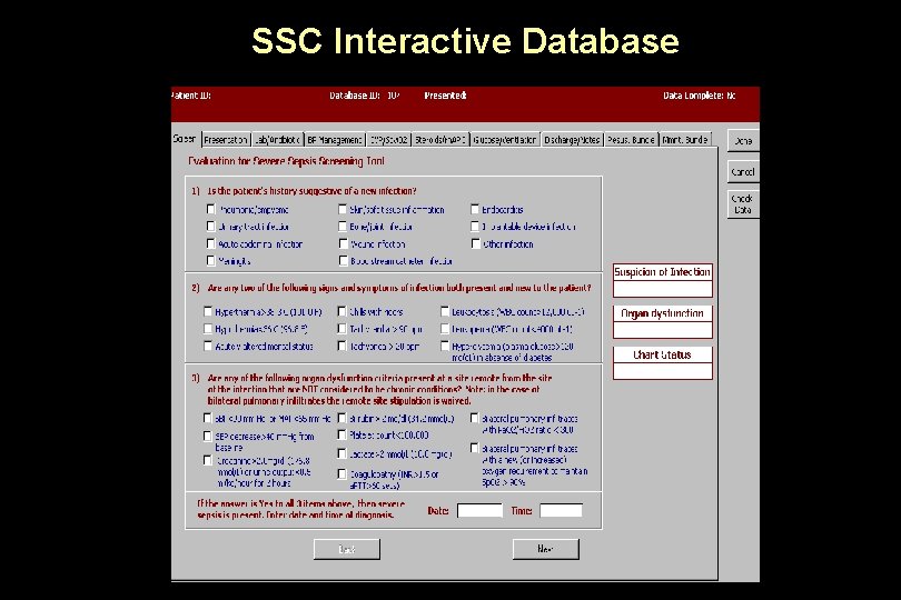 SSC Interactive Database 