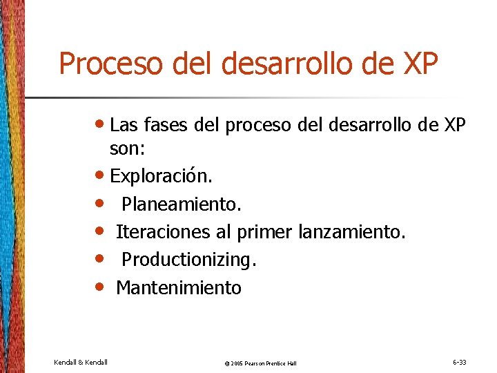 Proceso del desarrollo de XP • Las fases del proceso del desarrollo de XP