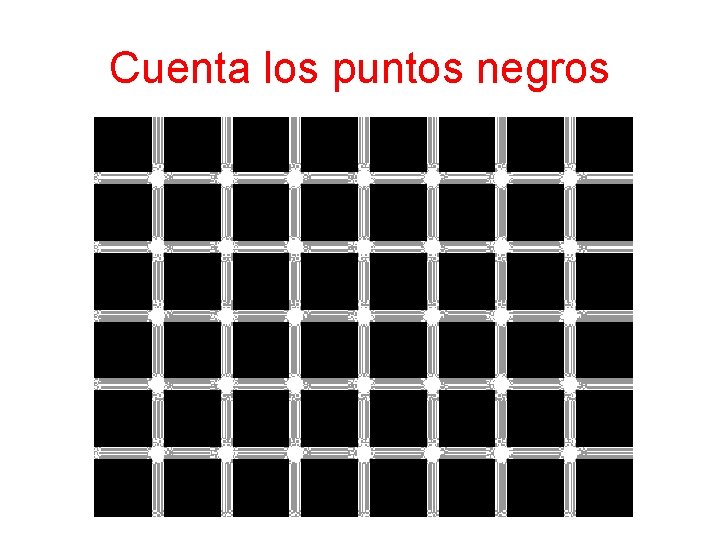 Cuenta los puntos negros 