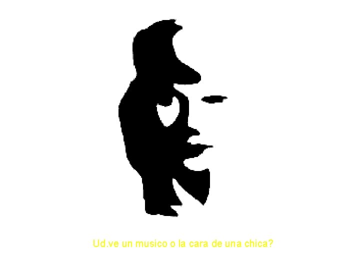 Ud. ve un musico o la cara de una chica? 