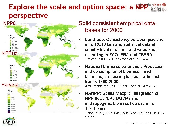 Explore the scale and option space: a NPP perspective NPP 0 Solid consistent empirical