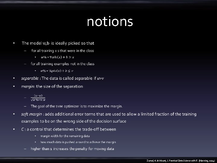  notions • Zumel, N. & Mount, J. Practical Data Science with R. (Manning,