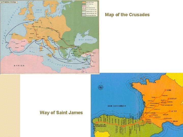 Map of the Crusades Way of Saint James 