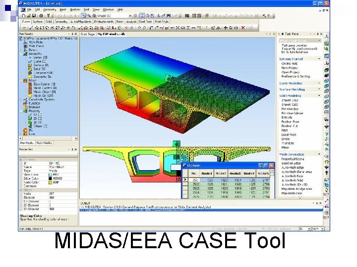 MIDAS/EEA CASE Tool 