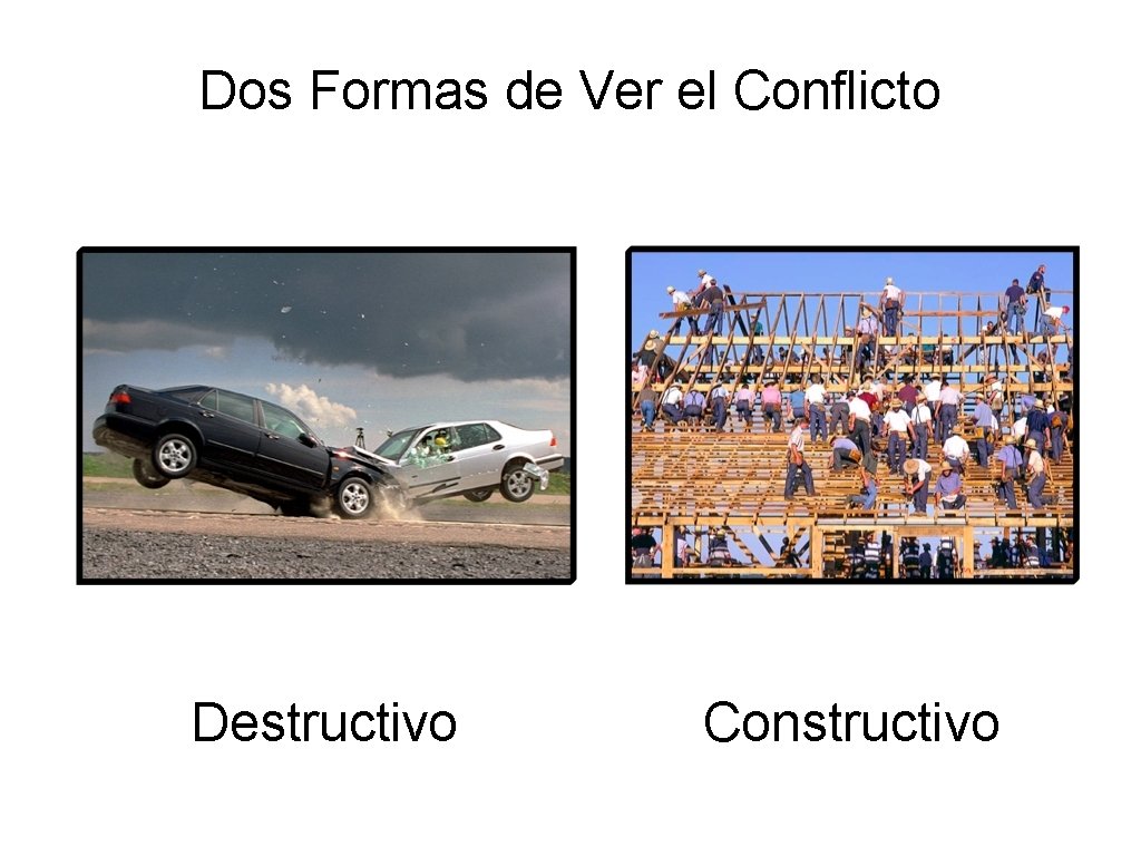 Dos Formas de Ver el Conflicto Destructivo Constructivo 