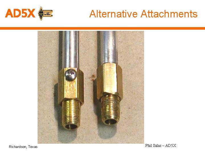 AD 5 X Richardson, Texas Alternative Attachments Phil Salas – AD 5 X 