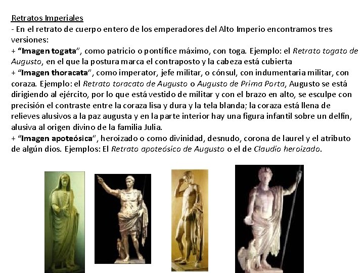 Retratos Imperiales - En el retrato de cuerpo entero de los emperadores del Alto