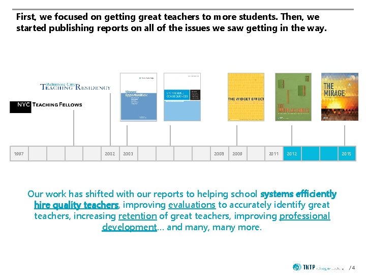 First, we focused on getting great teachers to more students. Then, we started publishing