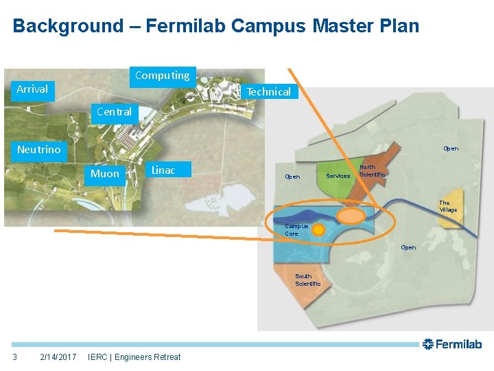 Background – Fermilab Campus Master Plan Computing Arrival Technical Central Neutrino Open Muon Linac Background – Fermilab Campus Master Plan Computing Arrival Technical Central Neutrino Open Muon Linac
