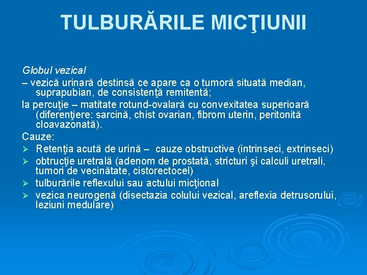 în vezica urinară rămâneurină