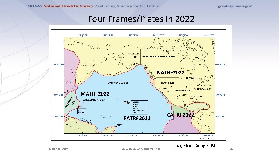 Four Frames/Plates in 2022 NATRF 2022 MATRF 2022 PATRF 2022 March 08, 2018 NSGIC