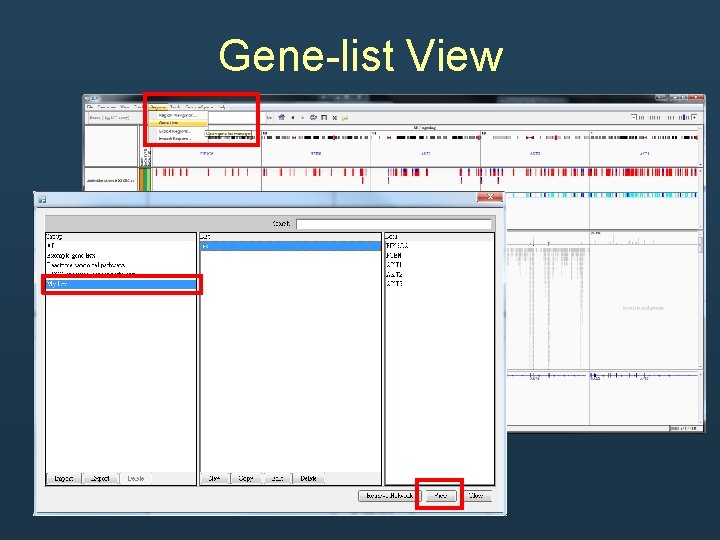 Gene-list View Gene-list View