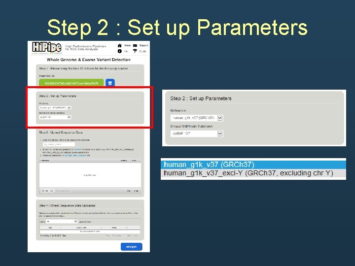 Step 2 : Set up Parameters Step 2 : Set up Parameters