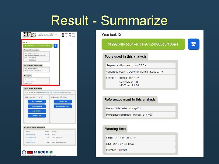 Result - Summarize Result - Summarize