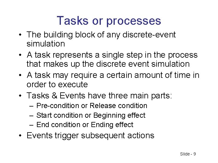 An example of a Simulation of a bank