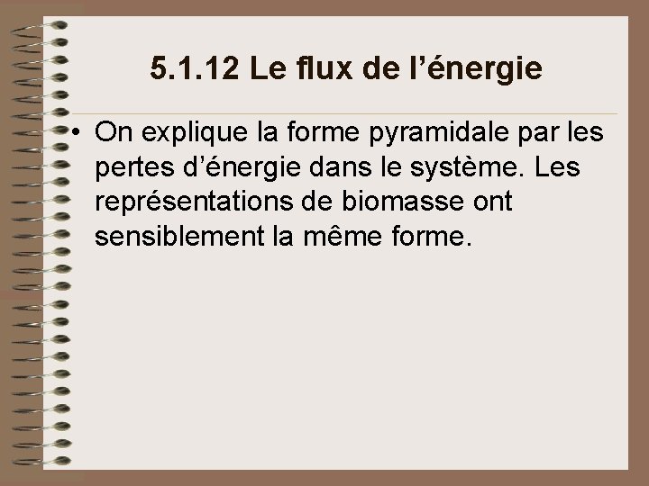 5. 1. 12 Le flux de l’énergie • On explique la forme pyramidale par 5. 1. 12 Le flux de l’énergie • On explique la forme pyramidale par