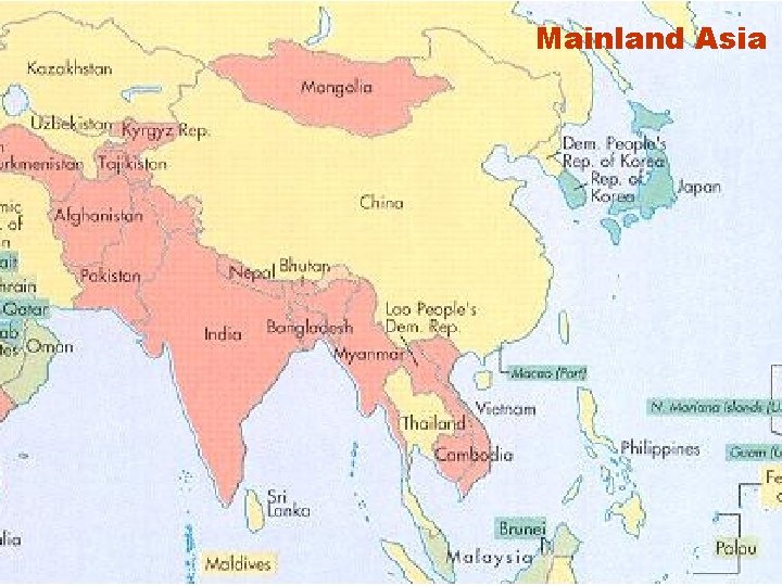 Mainland Asia 