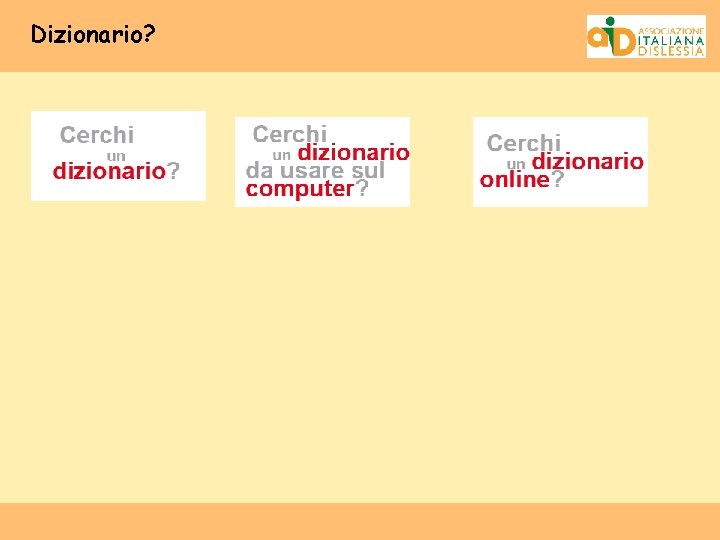 Dizionario? 