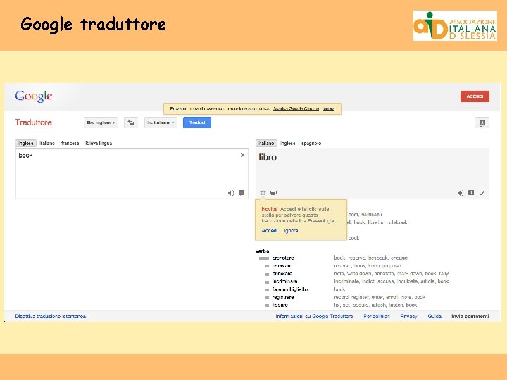 Google traduttore 