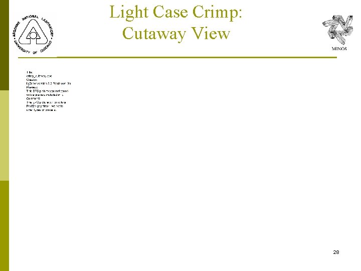 Light Case Crimp: Cutaway View 28 Light Case Crimp: Cutaway View 28