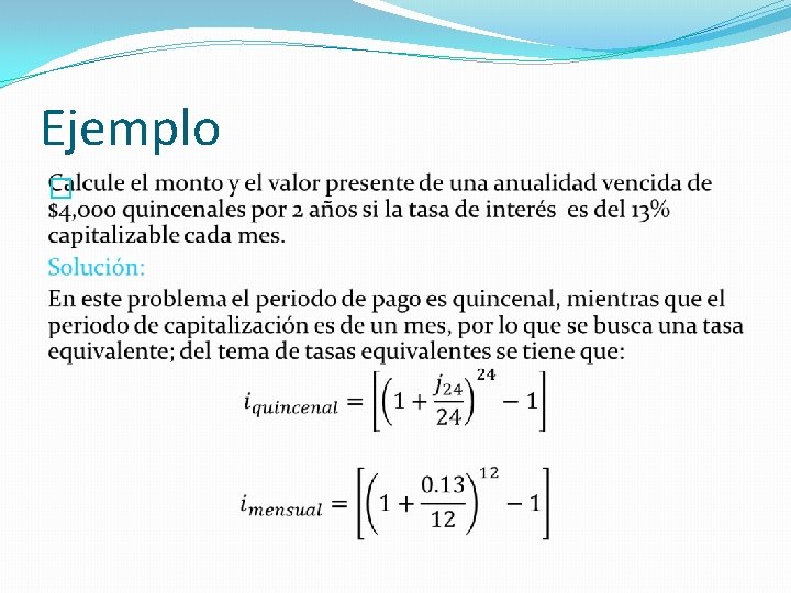 Ejemplo � Ejemplo �