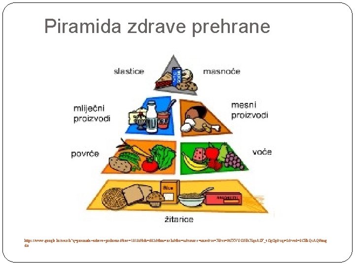 Piramida zdrave prehrane https: //www. google. hr/search? q=piramida+zdrave+prehrane&biw=1010&bih=602&tbm=isch&tbo=u&source=univ&sa=X&ei=9 t. JXVOSGBs. Xqo. ASF_4 Cg. Cg&sqi=2&ved=0