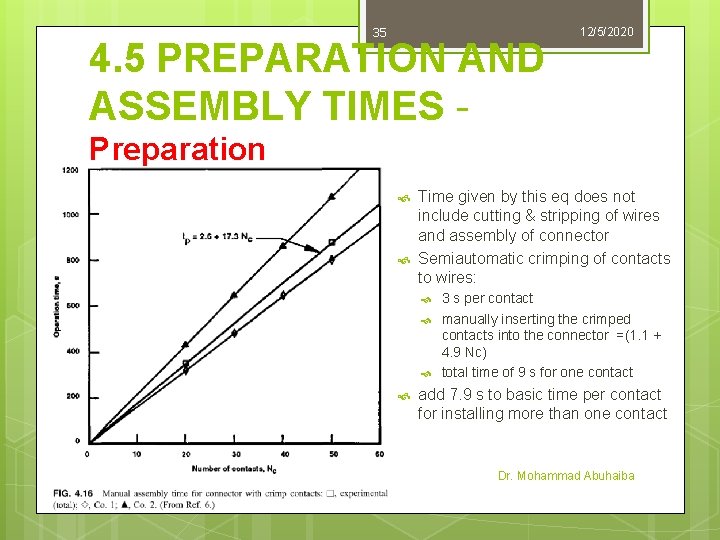 35 4. 5 PREPARATION AND ASSEMBLY TIMES - 12/5/2020 Preparation Time given by this 35 4. 5 PREPARATION AND ASSEMBLY TIMES - 12/5/2020 Preparation Time given by this